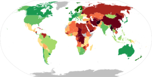 Democracy Index map